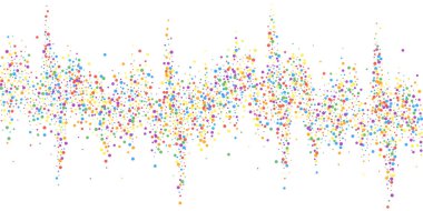 Şenlikli konfeti. Kutlama yıldızları. Gökkuşağı confe