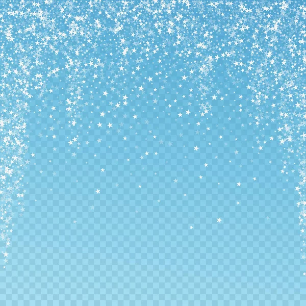 Increíble caída estrellas fondo de Navidad. Sutil — Vector de stock