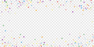 Şenlikli konfeti. Kutlama yıldızları. Neşeli yıldızlar 