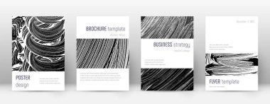 Kapak sayfası tasarımı şablonu. Minimalist broşür 