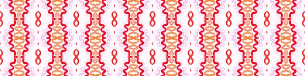 Pink red Seamless Border Scroll. Geometric Waterco