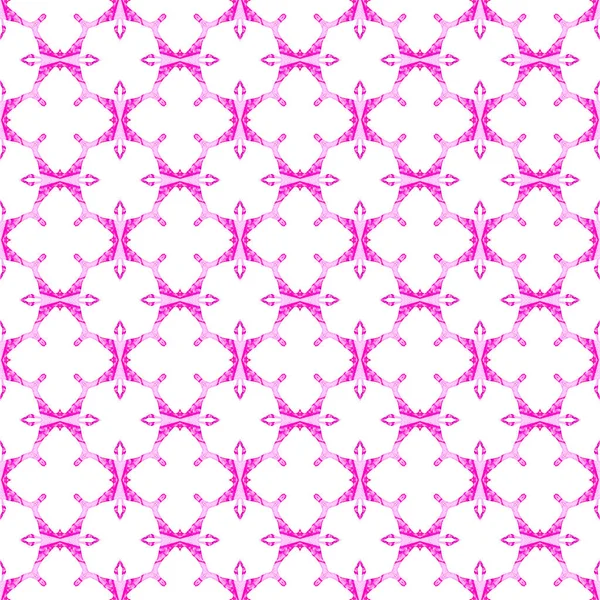 Pink geometric seamless pattern. Hand drawn waterc