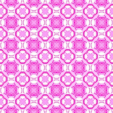 Pembe geometrik Dikişsiz desen. El çizilmiş waterc