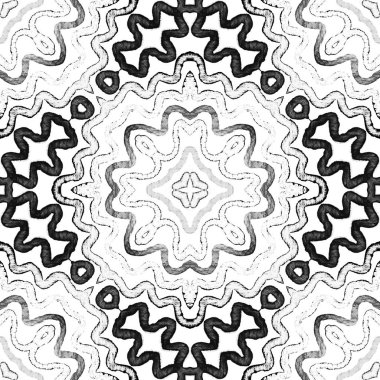 Siyah ve beyaz Geometrik Suluboya. Düzgün. 