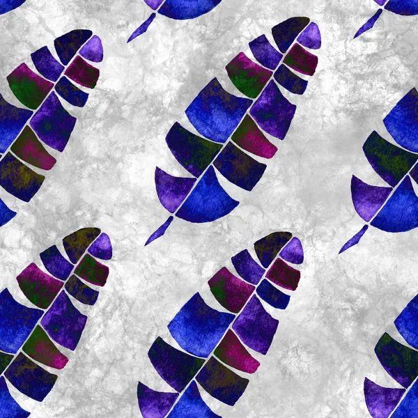 Tropical seamless pattern. Watercolor childlike pa — Stock Photo, Image