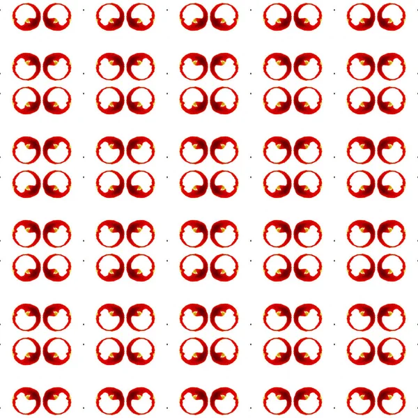 Orange circles seamless pattern. Hand drawn waterc — Stock Photo, Image