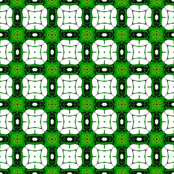 Turuncu yeşil geometrik Dikişsiz desen. El beraberlik — Stok fotoğraf