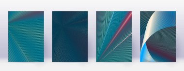 Sanat kartı. Soyut çizgiler modern broşür 