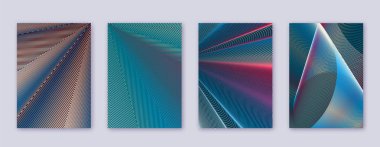 Sanat kartı. Soyut çizgiler modern broşür 