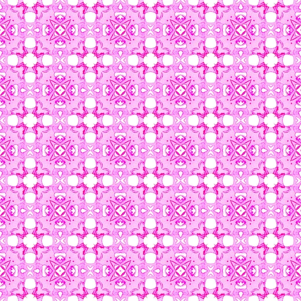 Рожевий геометричний безшовний візерунок . — стокове фото