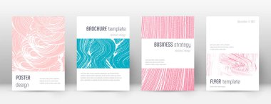 Kapak sayfası tasarımı şablonu. Minimalist broşür 