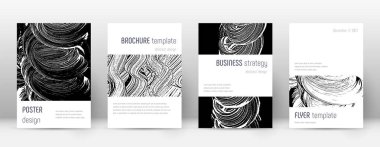 Kapak sayfası tasarımı şablonu. Minimalist broşür 