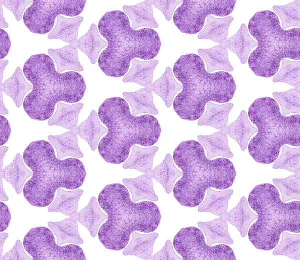 Patrón inconsútil de geometría de resorte púrpura. Dibujo manual — Foto de Stock
