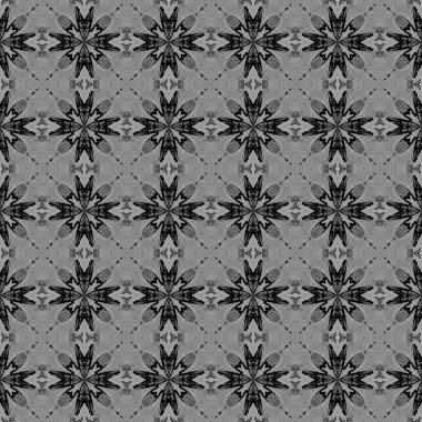 Siyah ve beyaz kontrol allover dikişsiz desen. 