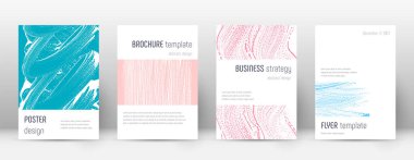 Kapak sayfası tasarımı şablonu. Minimalist broşür 