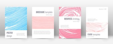 Kapak sayfası tasarımı şablonu. Minimalist broşür 