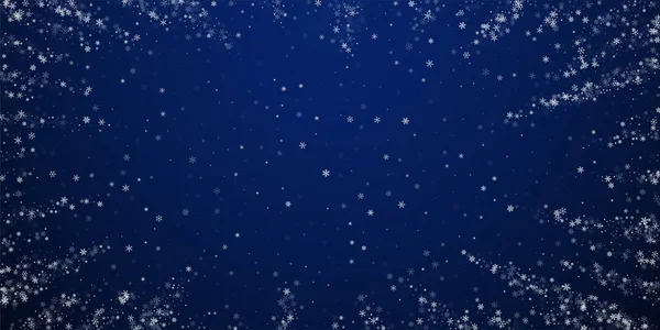 Beautiful snowfall Christmas background. Subtle fl — Stock Vector