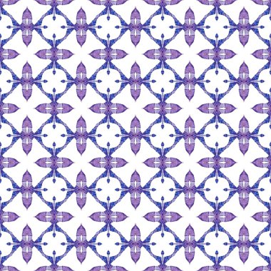 Kırmızı mavi geometrik Dikişsiz desen. El çizilmiş WA