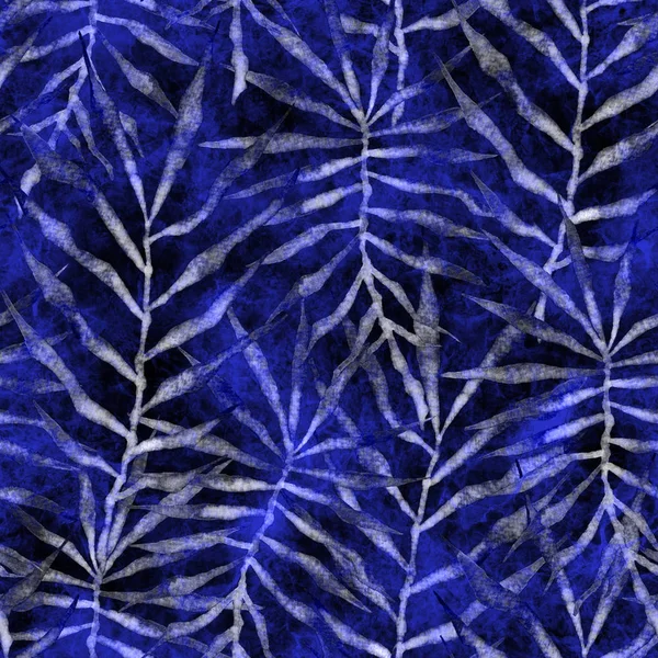 Tropikal seamless modeli. Suluboya dikenli palm 