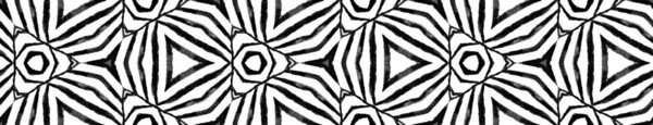 Czarno-białe ręcznie rysowane bezszwowe przewijanie obramowania. — Zdjęcie stockowe