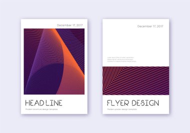 Minimum kapak tasarım şablonu. Menekşe soyut