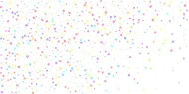 Şenlikli konfeti. Kutlama yıldızları. Renkli yıldız