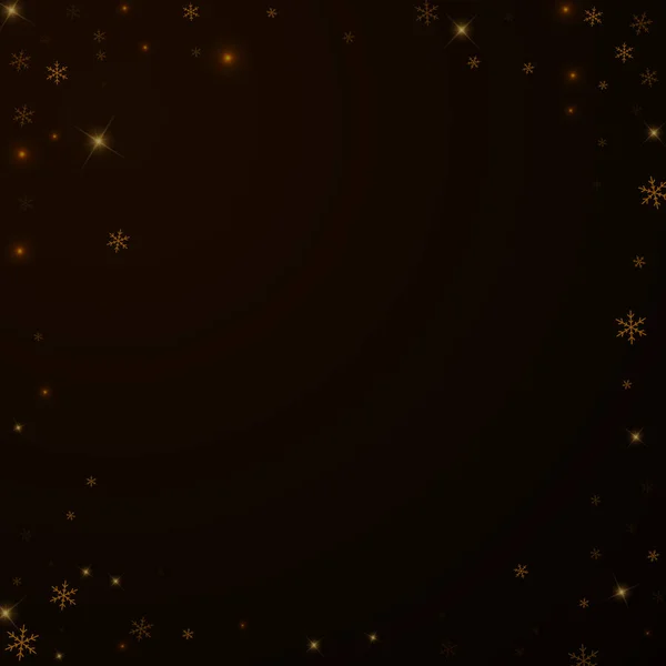 Superposición de Navidad de nieve estrellada escasa. Navidad li — Vector de stock