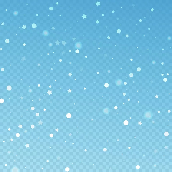 Magic stars random Christmas background. Subtle fl — Stock Vector