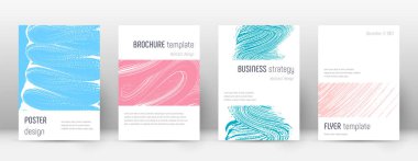 Kapak sayfası tasarımı şablonu. Minimalist broşür 