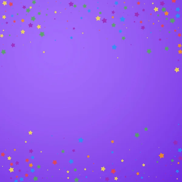 Festive confetti. Celebration stars. Joyous stars — Stock Vector