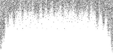 Yuvarlak gümüş parıltılı, ışıltılı konfeti. Kare