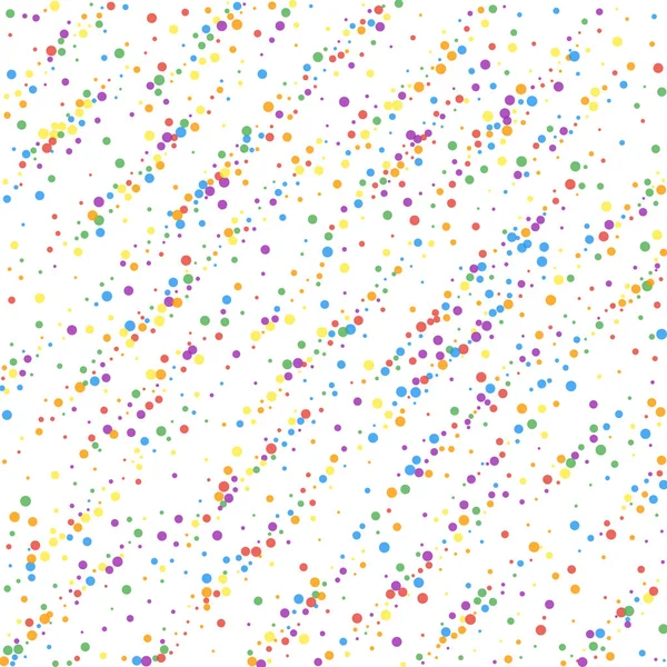 Des confettis festifs. Des stars de la fête. Confe arc-en-ciel — Image vectorielle