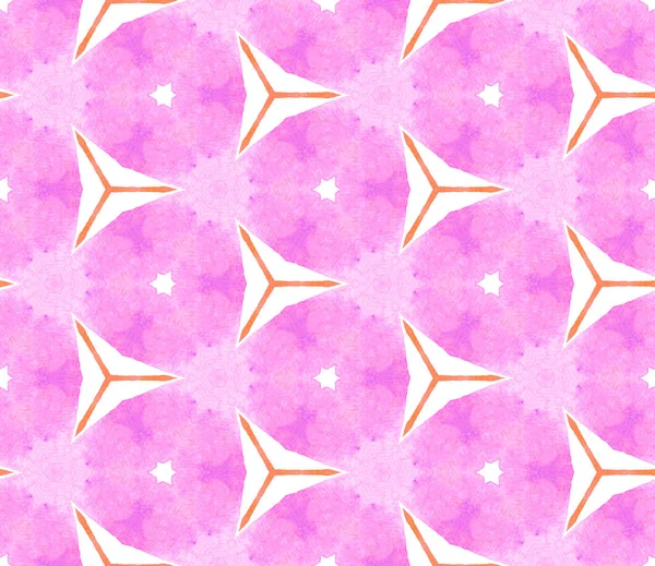 ピンクオレンジレトロシームレスパターン。手描きのワット — ストック写真