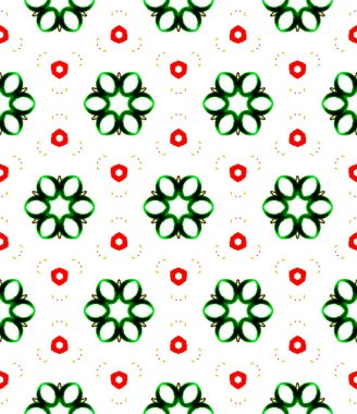 Turuncu yeşil daireler sorunsuz desen. Elle çizilmiş 