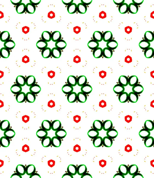 Orange green circles seamless pattern. Hand drawn — Stock Photo, Image