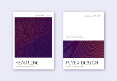 Minimum kapak tasarım şablonu. Menekşe soyut