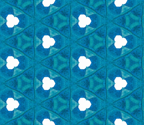 Niebieska wiosna allover bezszwowe wzór. Ręcznie rysowane w — Zdjęcie stockowe
