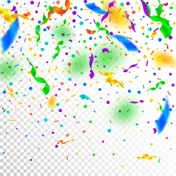 Потоки і конфетті. Святкова мішура та фольга — стоковий вектор