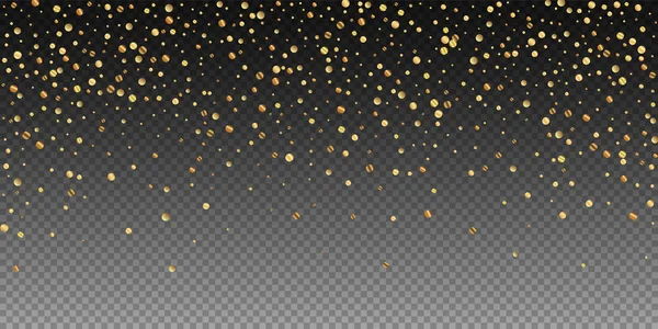 Sparse gouden confetti luxe sprankelende confetti. Sc — Stockvector