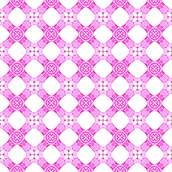 Рожевий геометричний безшовний візерунок. Рука намальована — стокове фото