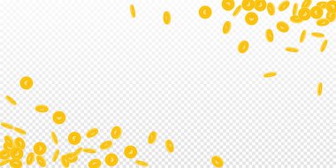 Avrupa Birliği Euro sikkeleri düşüyor. Dağınık küçük