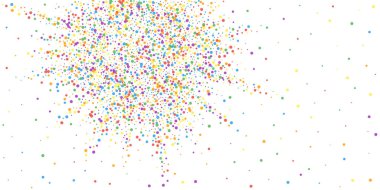 Şenlikli konfeti. Kutlama yıldızları. Gökkuşağı confe