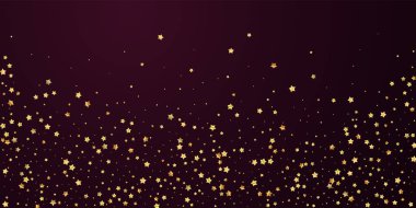 Altın yıldızlı, pırıl pırıl lüks konfeti. Scatt.