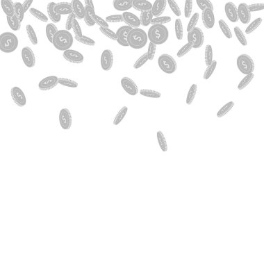 Amerikan dolarları düşüyor. Dağınık siyah ve--