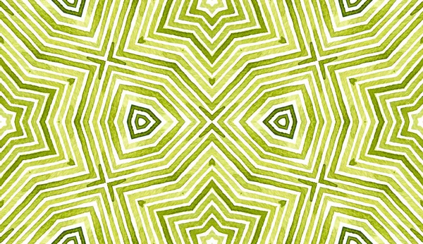 Acuarela geométrica verde. Delicado Patt sin costura — Foto de Stock