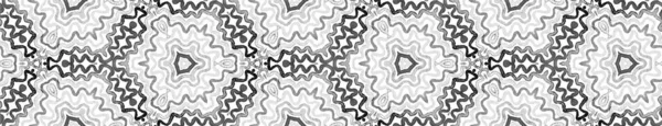 Siyah ve beyaz Kusursuz Sınır Parşömeni. Geometrik — Stok fotoğraf