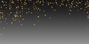 Altın yıldızlı, pırıl pırıl lüks konfeti. Scatt.