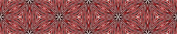 Röd sömlös gränsrullning. Geometriskt vattenco — Stockfoto