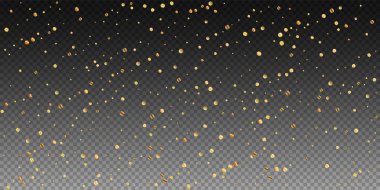 Nadir bulunan altın konfeti konfeti konfetisi. Kare