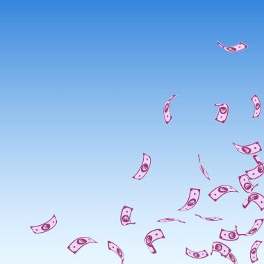 Avrupa Birliği Euro notları düşüyor. Kısaltılmış EUR faturası